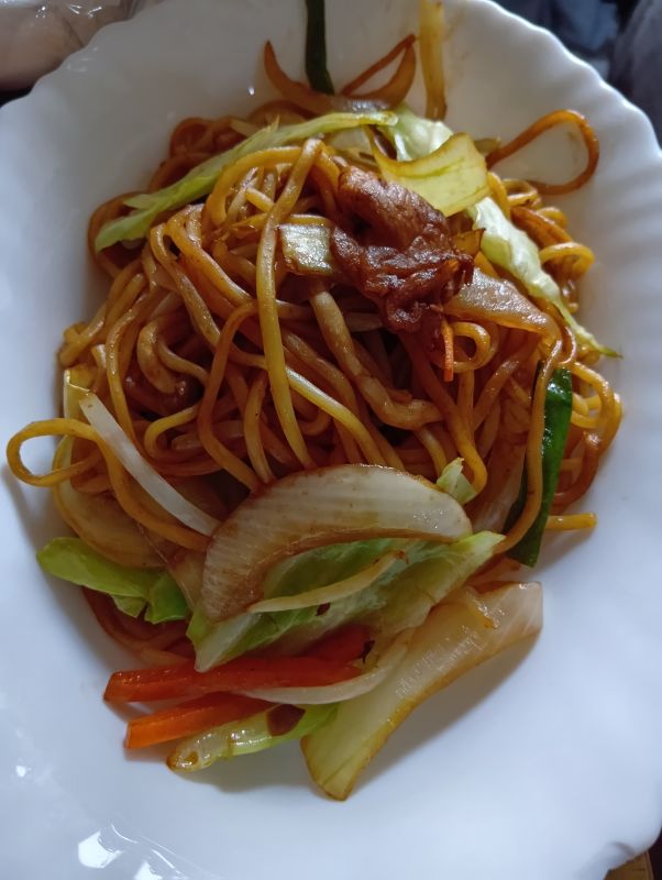きのこ焼きそば