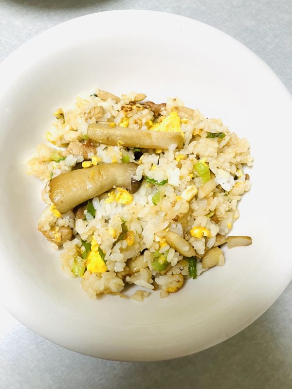 エリンギ入り豚肉のチャーハン☆