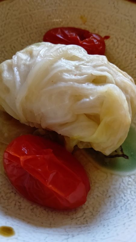 あったかキャベツきのこ巻き