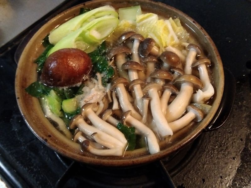 一人しめじ鍋