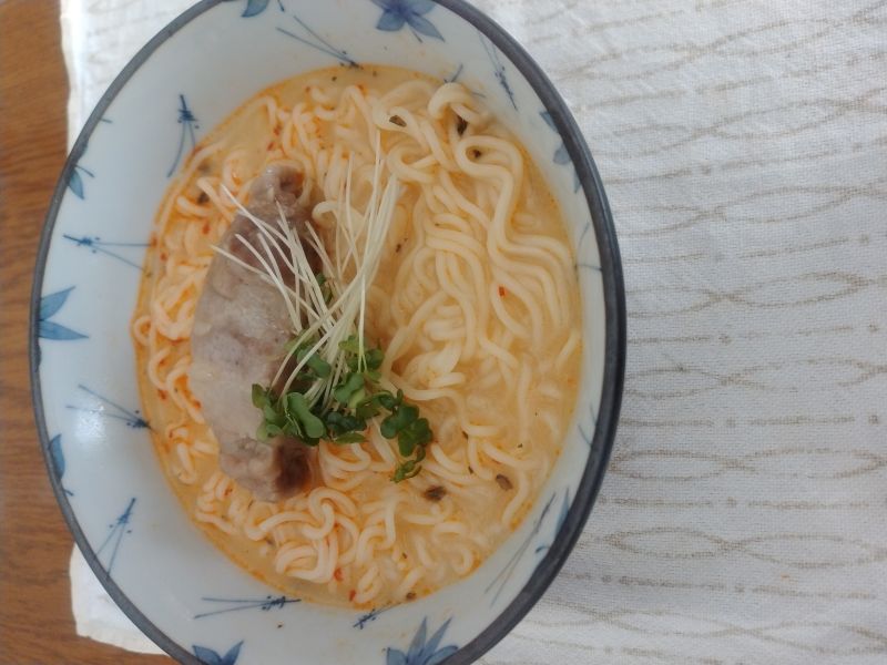 きのこ入り豚肉巻き チャーシューのかわり麺