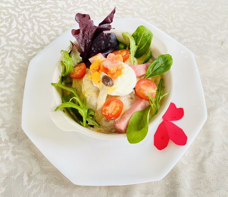 たっぷりきのこを使って、「ご馳走ドリア」