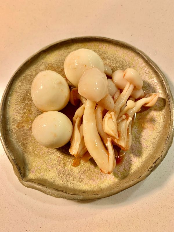 ブナピーとうずらのイタリアン味玉