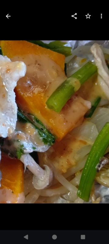 蒸し野菜きのこ　ゴマダレ
