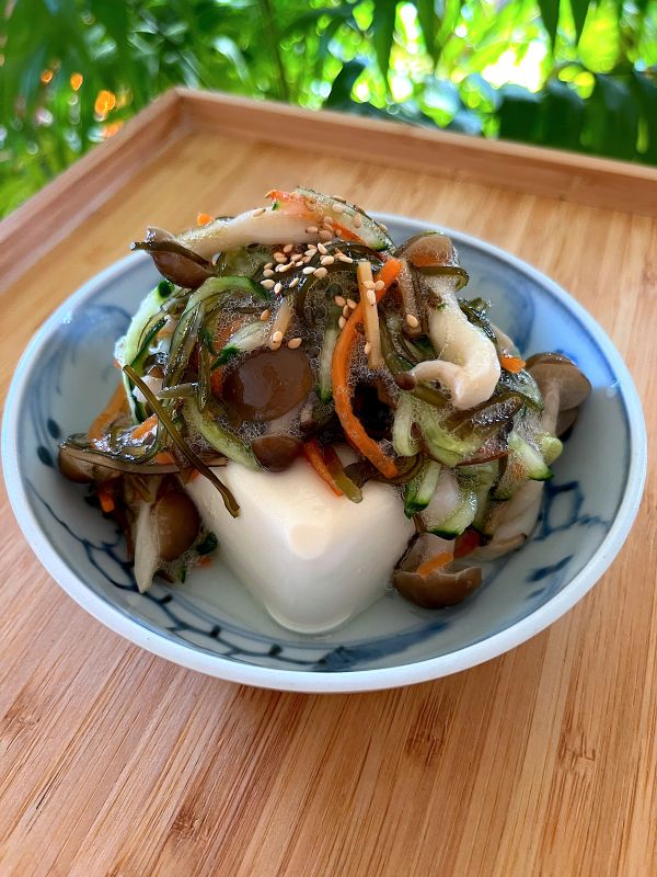 混ぜるだけ！しめじたっぷり松前やっこ