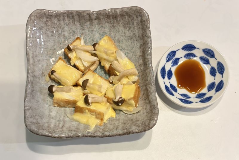 絹上げとブナピーのチーズ焼き