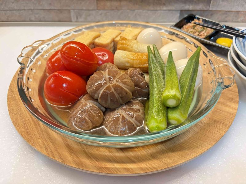 生どんこと夏野菜の冷やしおでん♪