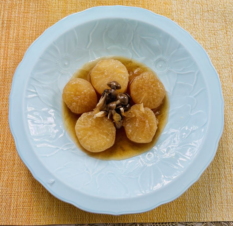 大根ときのこの含め煮