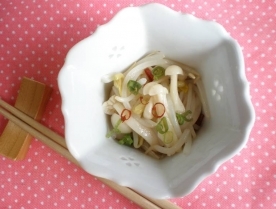 まっ白ブナピーともやしのナムル