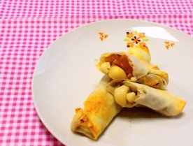 きのこと野菜のスイーツ巻き