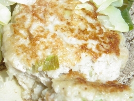 エリンギとレンコンのヘルシーハンバーグ