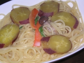 きのこで簡単パスタ