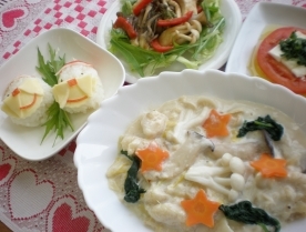 まっしろきのこのホワイトシチュー