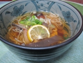 きのこと切干大根で　ヘルシー麺風