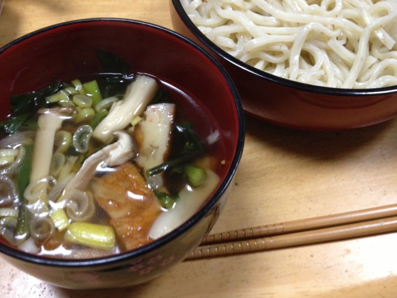 きのこの桜うどん♪