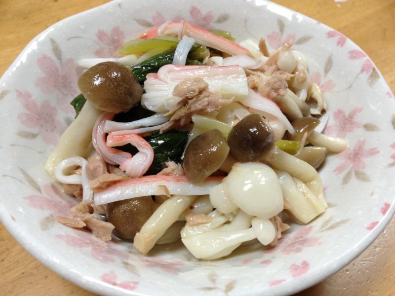 きのことツナの中華風和え