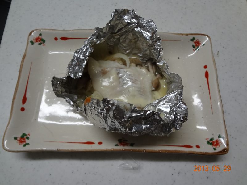 鱈ときのこのホイル焼き