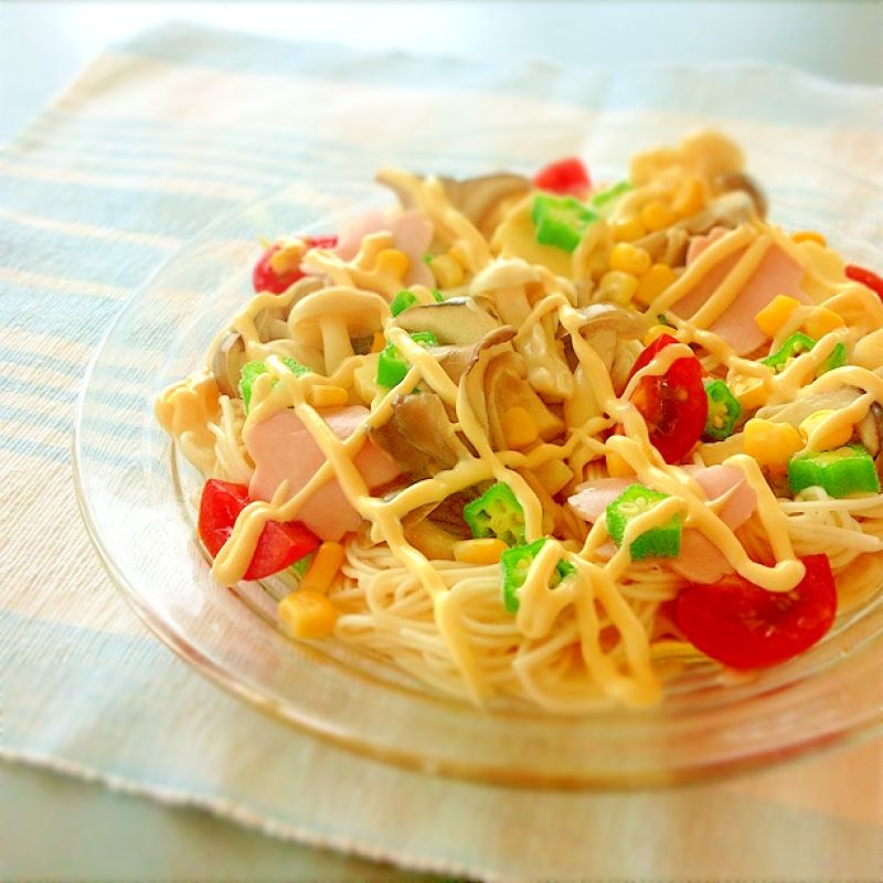 きのこたっぷり七夕そうめん