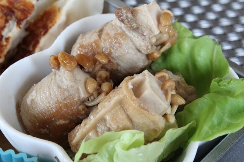 えのきとお豆腐の爽やか肉巻き