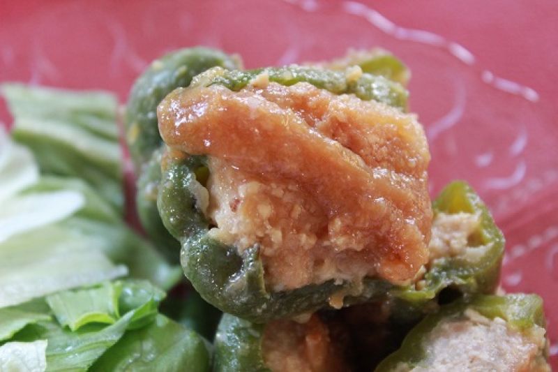 えのきだけを加えてカロリーカット肉詰め