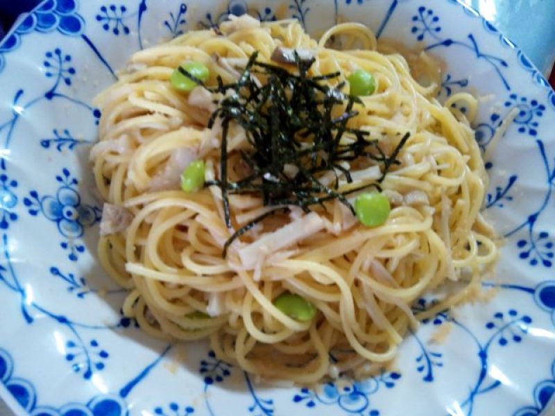 キノコとたらこのスパゲティ