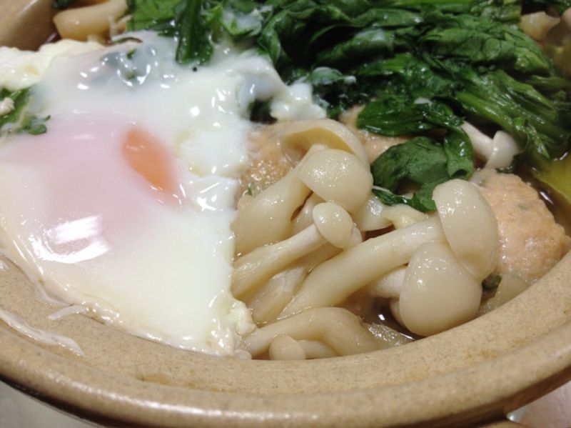 ブナピーの鍋焼きうどん