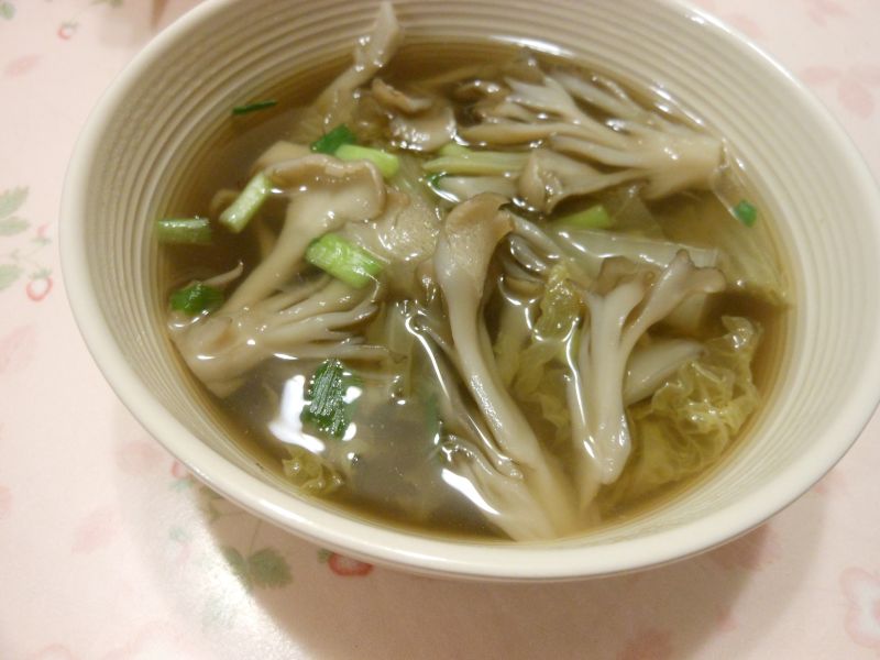 マイタケの塩麹スープ