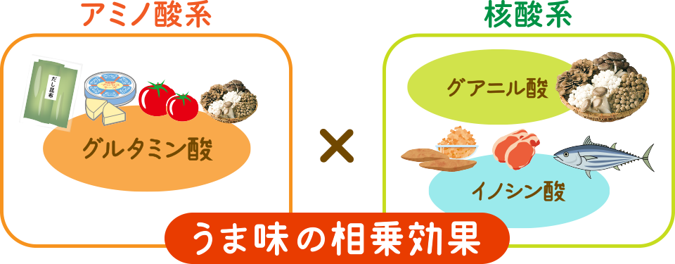 うま味の相乗効果