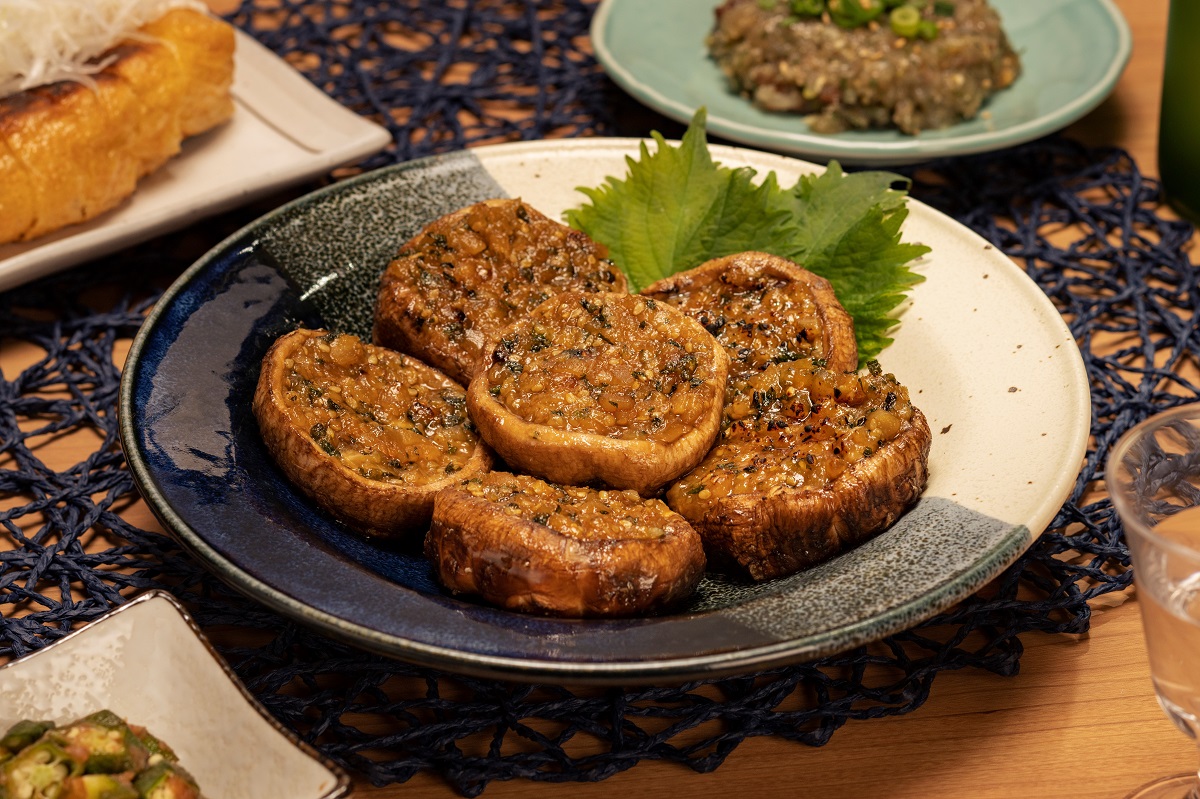 生どんこの大葉味噌焼き