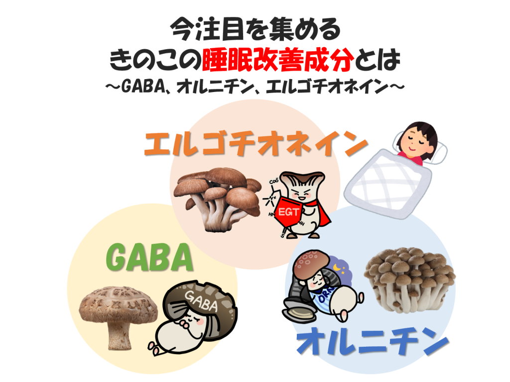 今注目を集める、きのこの睡眠改善成分とは