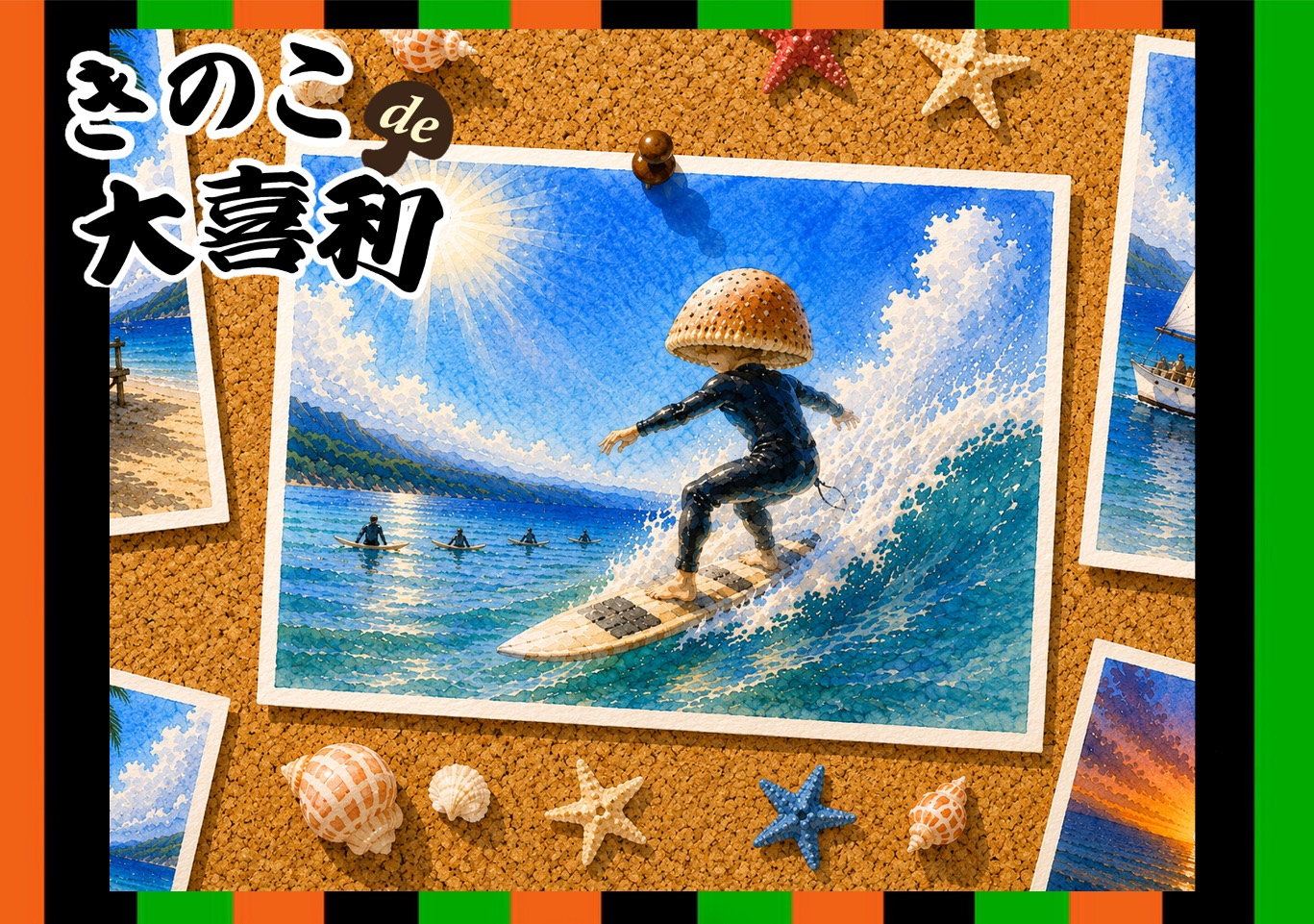 きのこさんの夏のメモリアルフォトへひとこと！