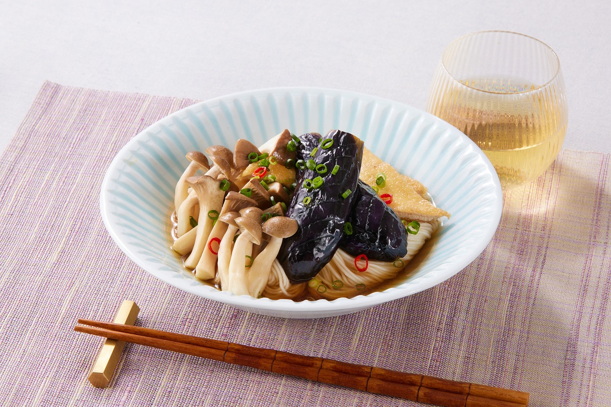 きのこ入り♪なすそうめん【2024-06-24】