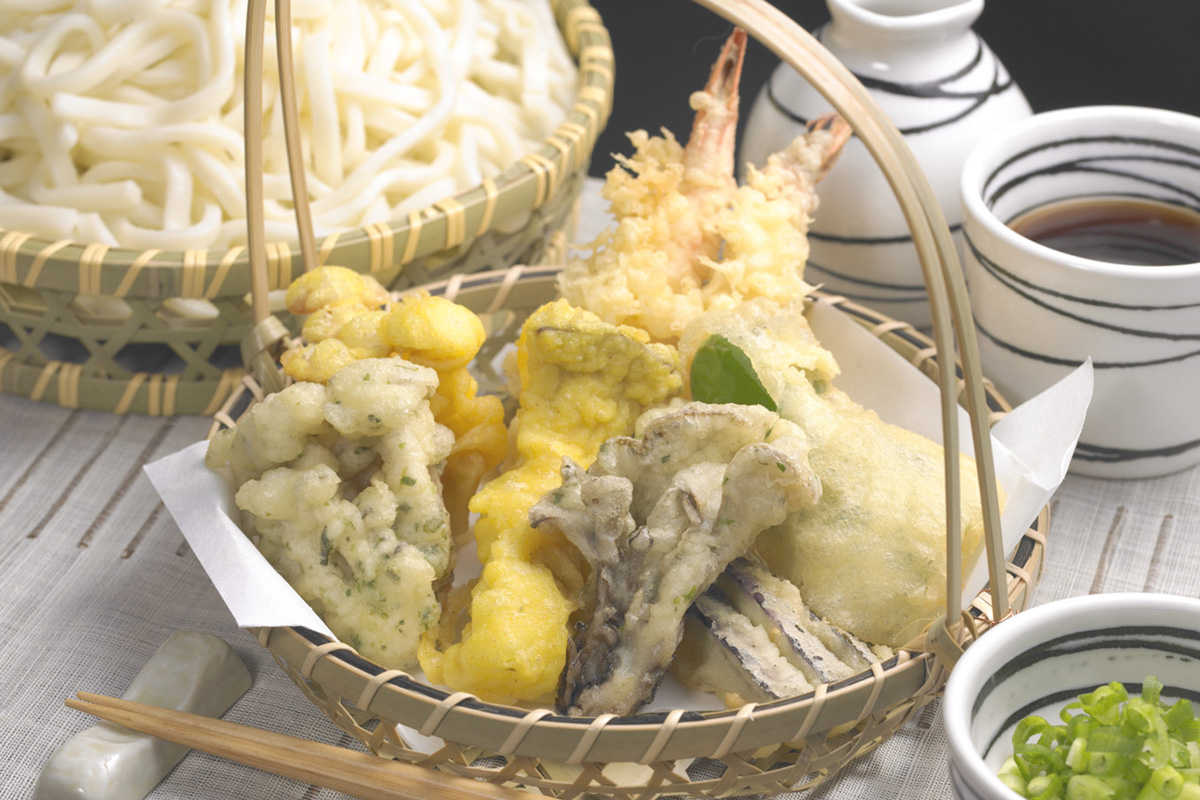 そうめん、うどん、そばにあと一品！　きのこの天ぷら