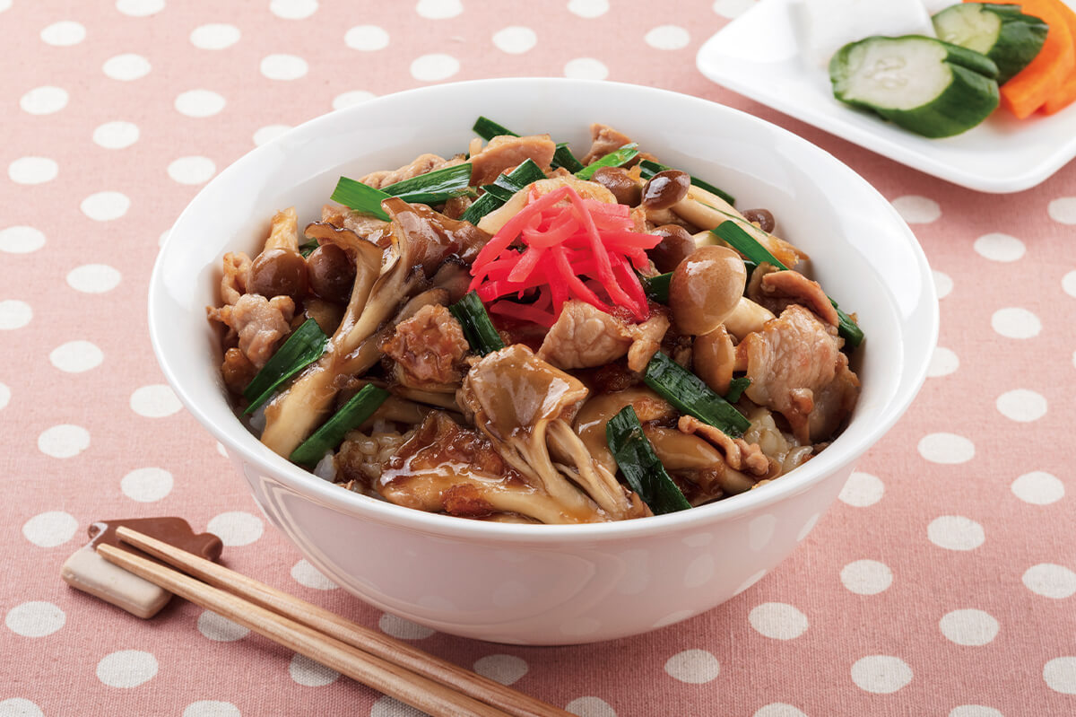きのこたっぷりスタミナ丼♪【2025-08-18】