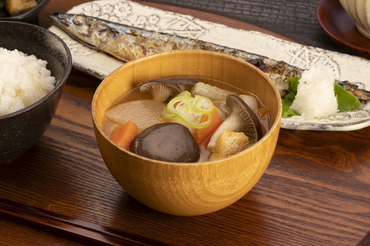 霜降りひらたけの根菜汁