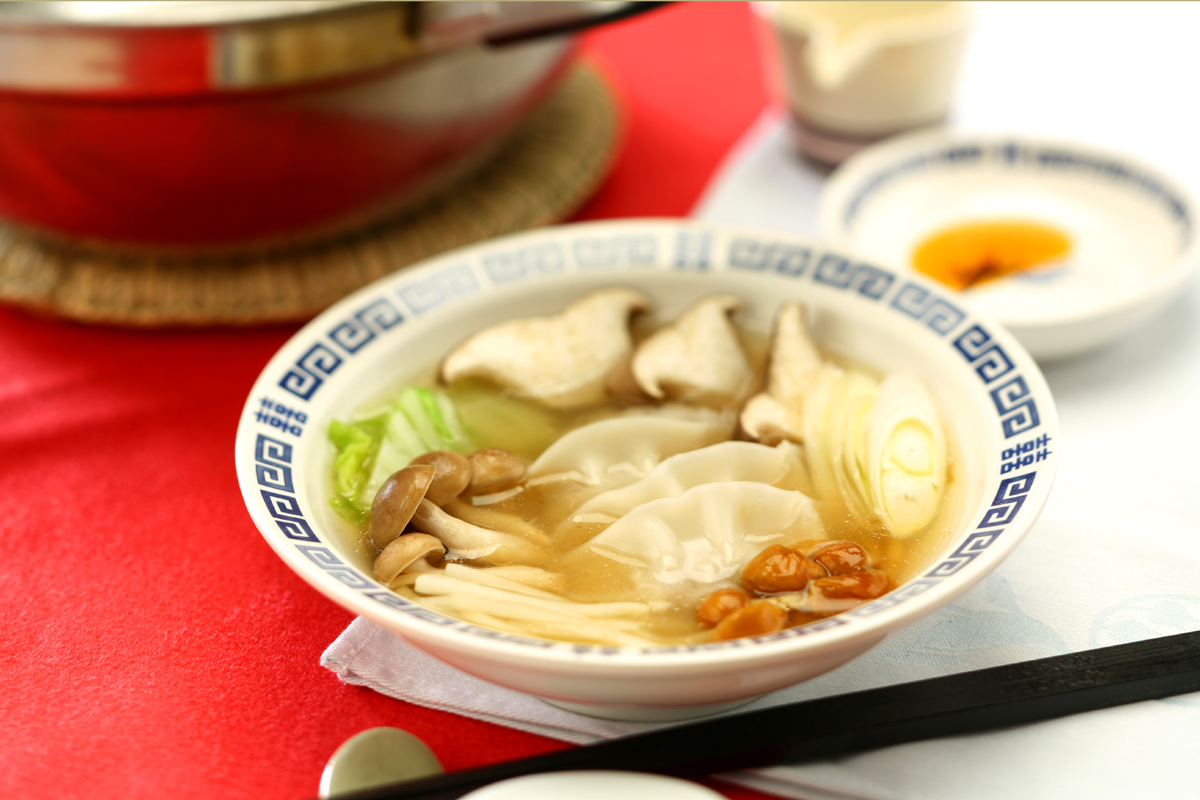 温かいものでホッと一息♪エリンギのスープ餃子【2025-11-12】