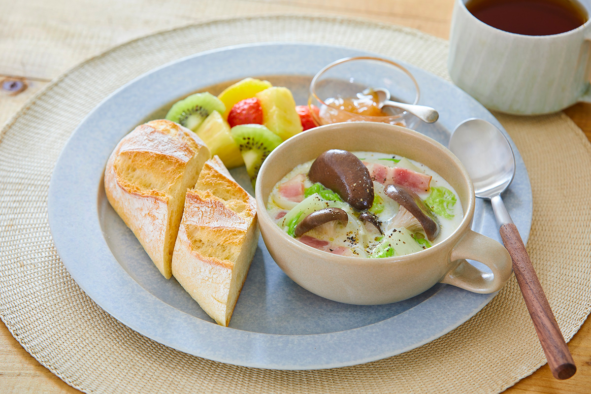 霜降りひらたけと白菜のクリームスープ【2026-01-12】