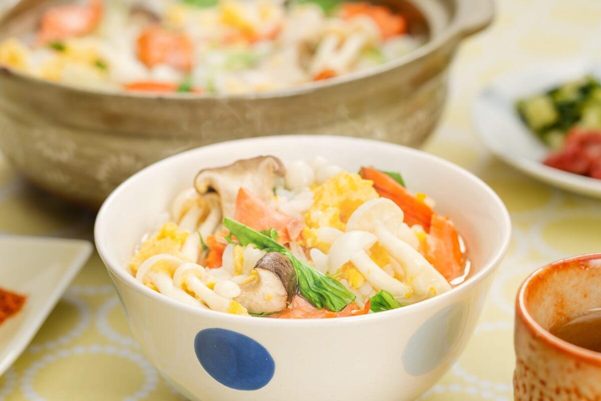 やさしさたっぷり♪きのこの卵雑炊！【2026-01-15】