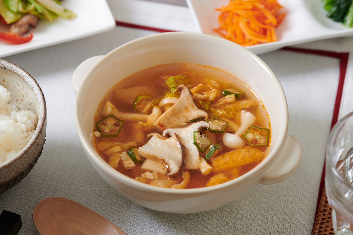 きのこの韓国風キムチスープ♪【2026-01-21】