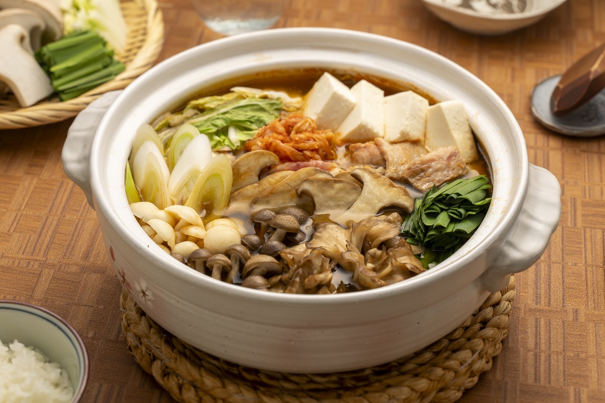 きのこのキムチ鍋