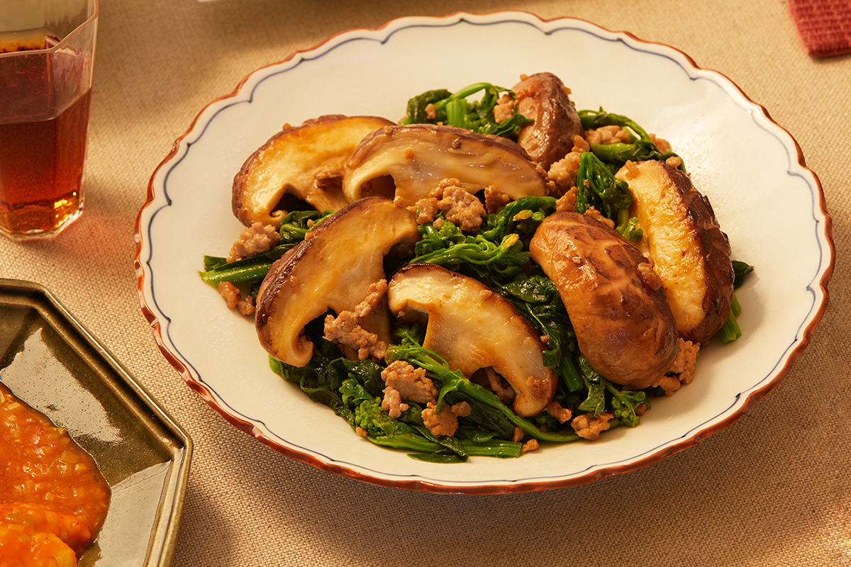 生どんこと菜の花の中華炒め☆【2026-02-18】