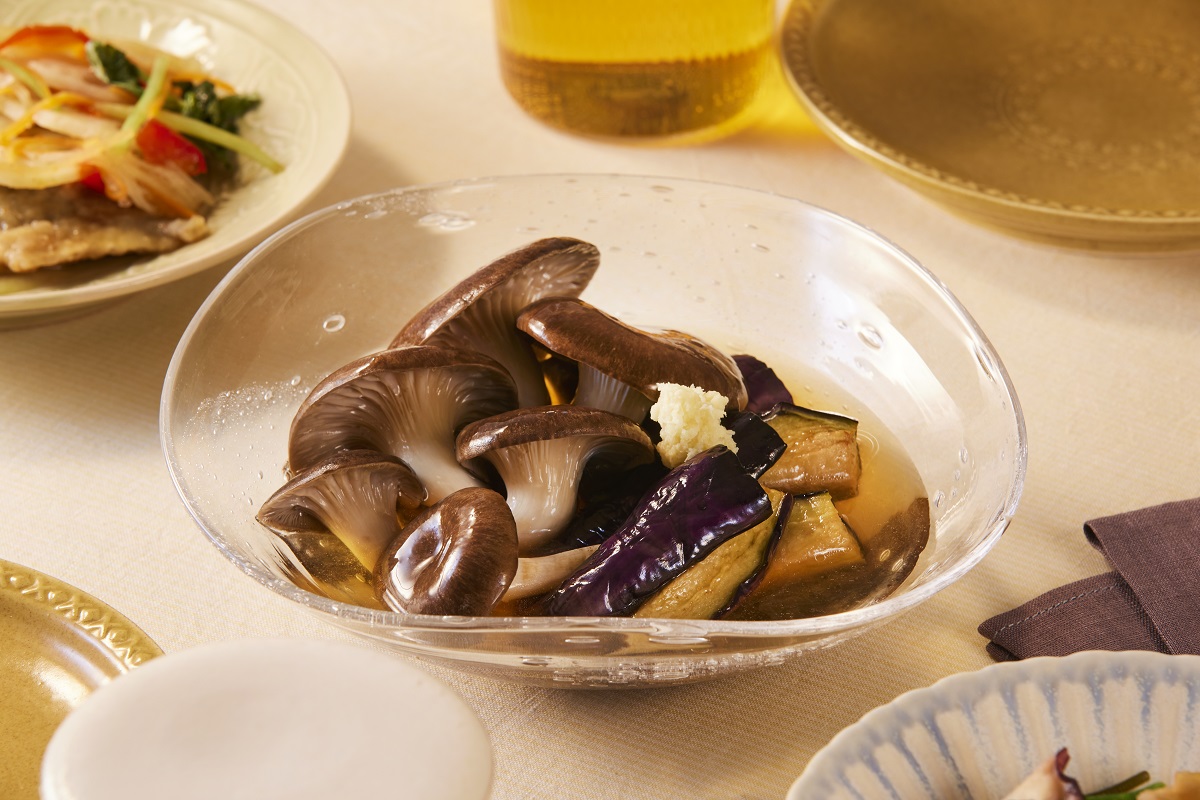 冷やして美味しい！霜降りひらたけの煮びたし