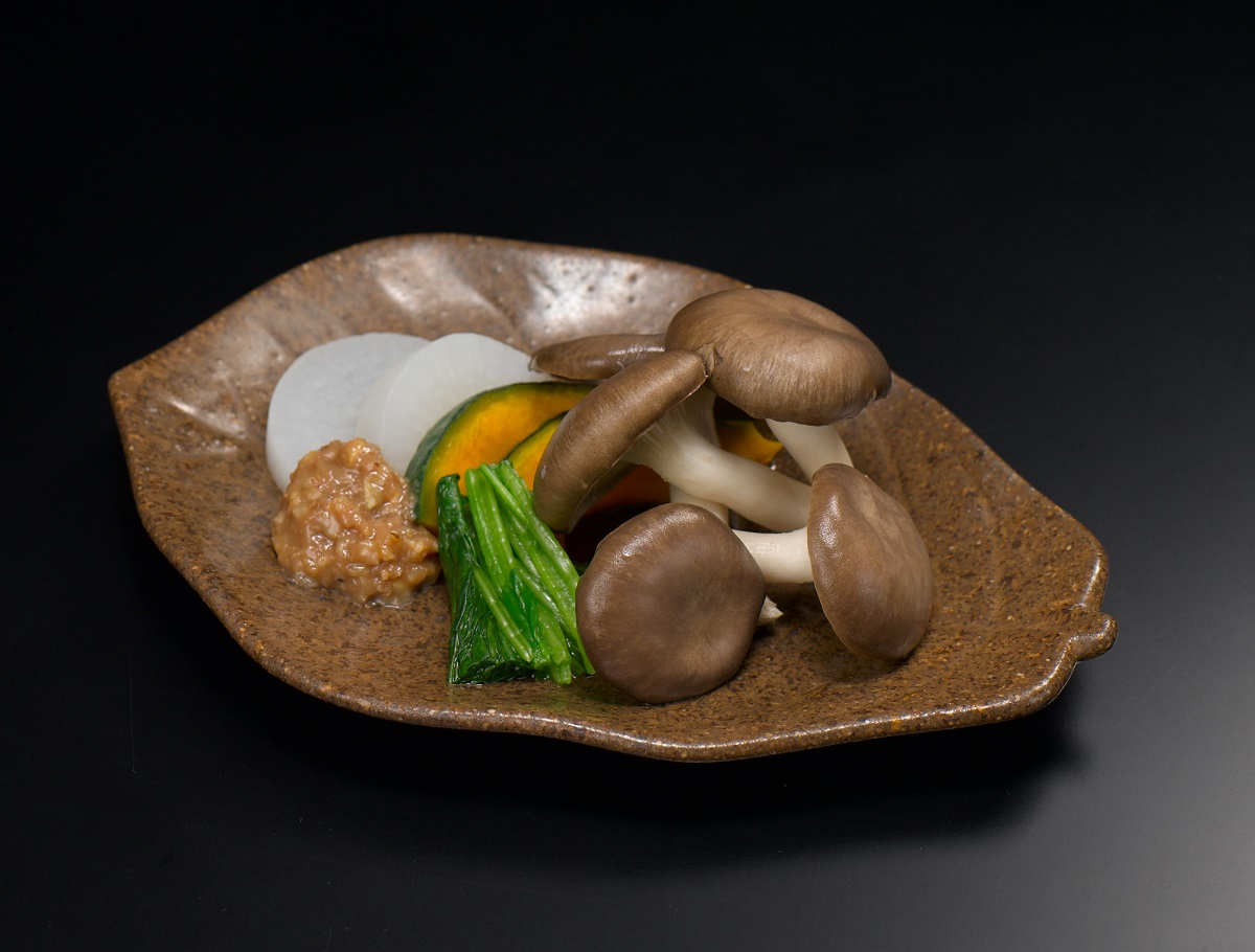 霜降りひらたけの酒蒸し〜くるみ味噌添え〜(2026.09.30)
