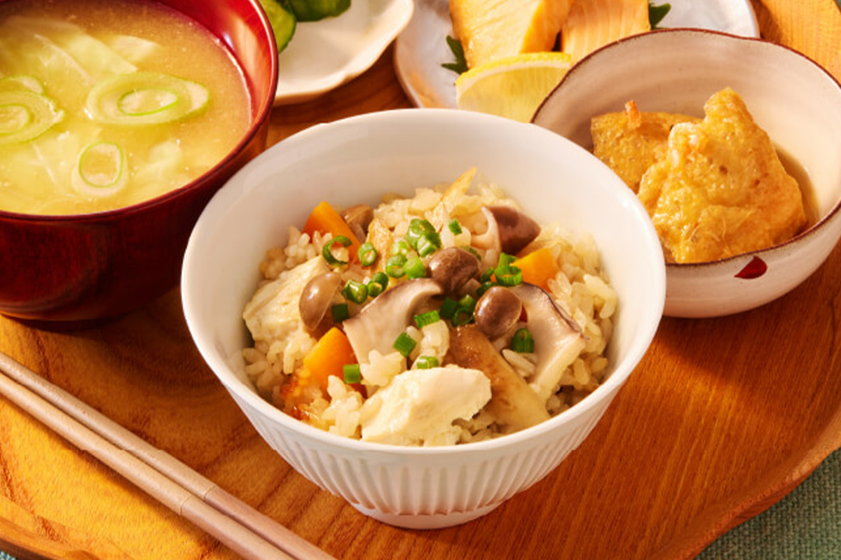 きのこのどんどろけ飯