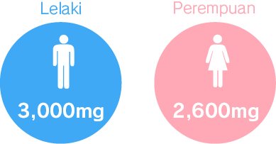 Lelak3,000mg Perempuan2,600mg