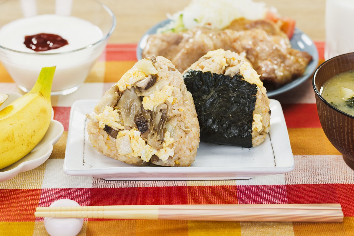 きのこで元気！完璧おにぎり