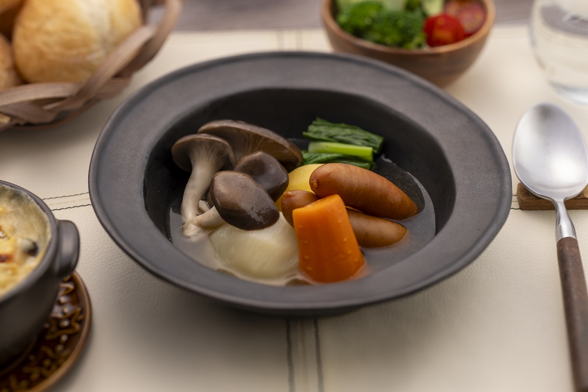 霜降りひらたけと根菜のポトフ