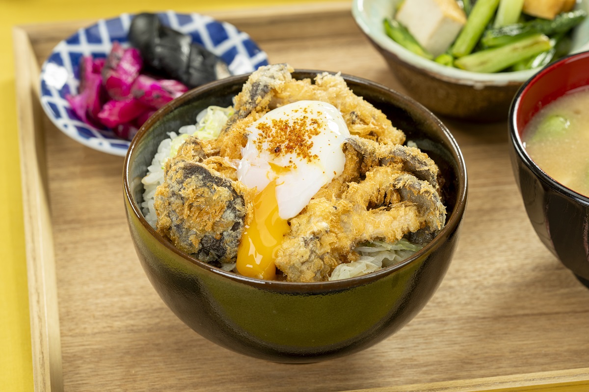 霜降りひらたけのとろ玉丼