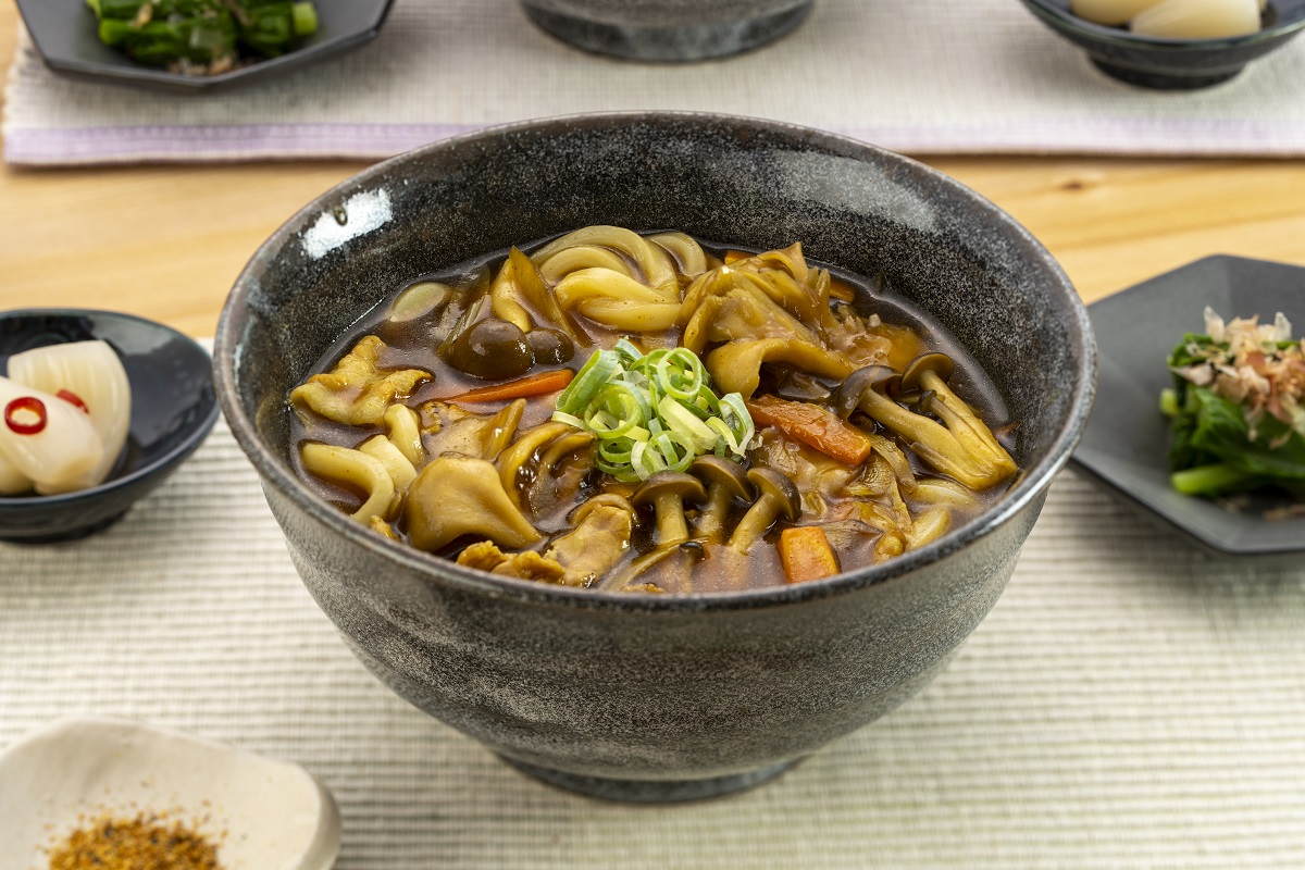きのことごぼうのカレーうどん