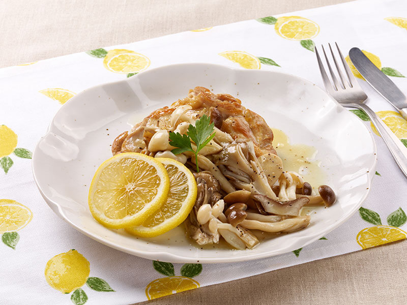 鶏もも肉のソテー　〜きのこソースがけ〜